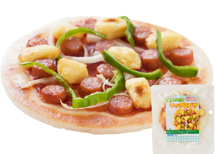 [200]　【アレルギー対応食品】もぐもぐ工房の具だくさんミックスピザ(390089)