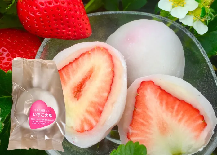 苺だいふく④ ふくはる香（苺）Lサイズ×4パック – 株式会社ゆいのさと駒込