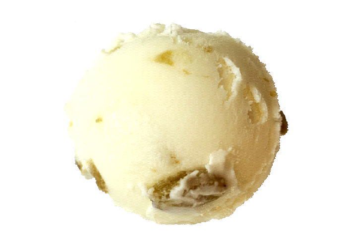 [54]　白いラムレーズンアイスクリーム