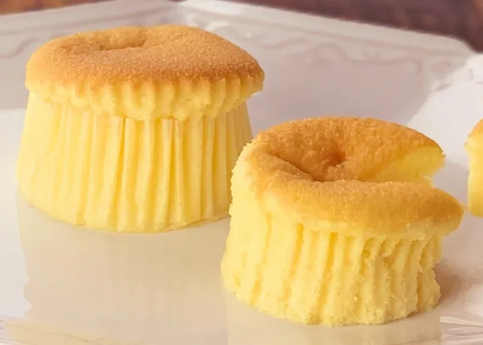 [124]　ふんわりスフレのチーズケーキ