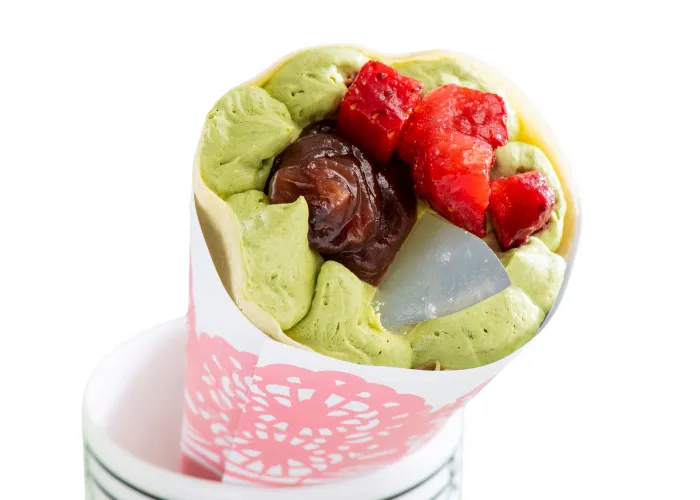 [215]　アンヌクレープいちご抹茶もち