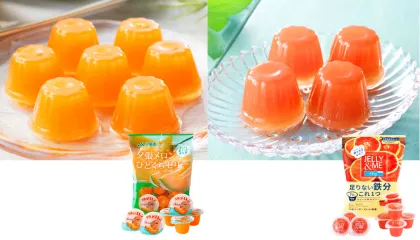 夕張メロンひとくちゼリー6個入、JELLY＆ME鉄分ブラッドオレンジゼリー7個入