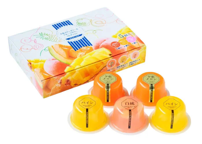 [230]　夕張メロンゼリー＆フルーツゼリーコレクション5個入