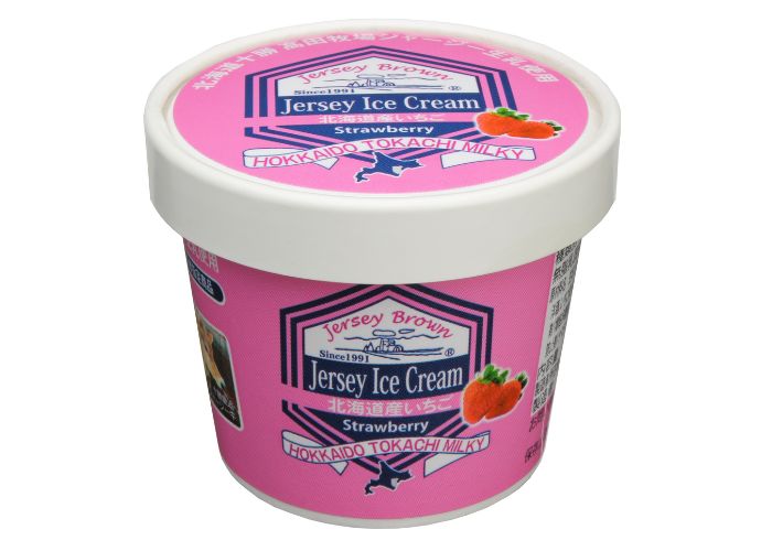 [99]　十勝ジャージーミルキーアイスクリーム　いちご