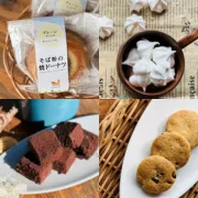 そば粉クッキー・焼きドーナツ・そば茶