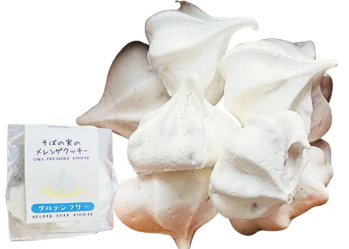 [180]　そば粉とそばの実のメレンゲクッキー