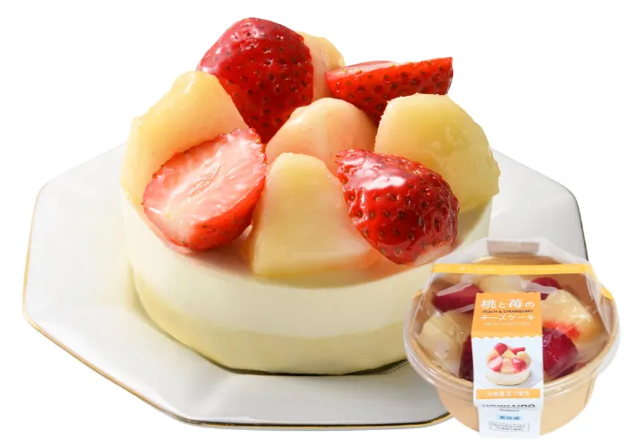 [171]　桃と苺のチーズケーキK