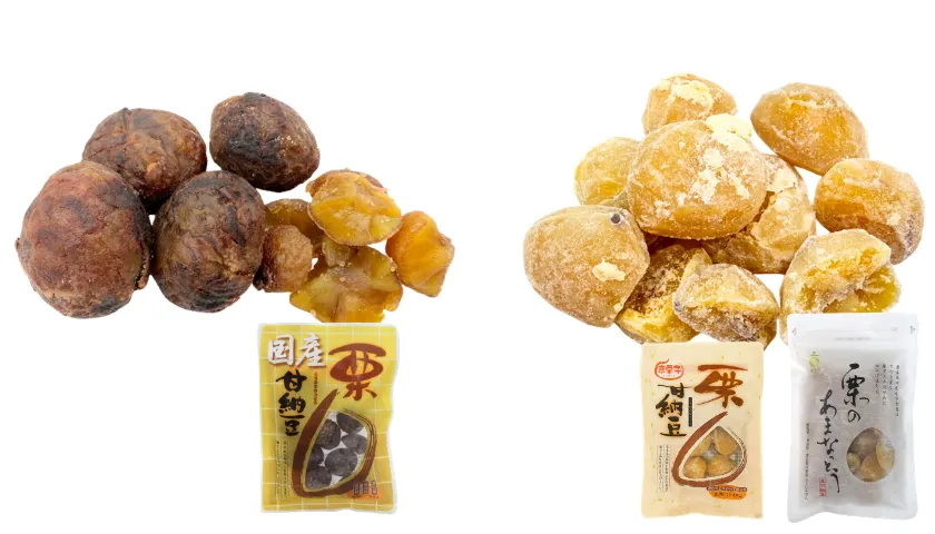 国産栗、栗の甘納豆