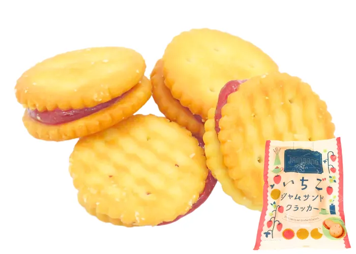 [199]　いちごジャムサンドクラッカー