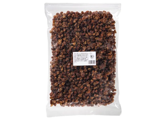 [241]　JAS認証オーガニックドライサルタナレーズンお徳用パック1kg