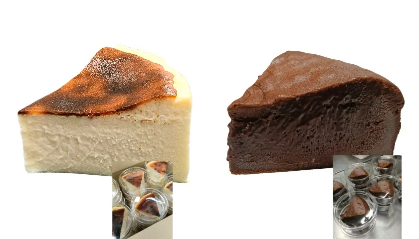 バスクチーズケーキ、ガトーショコラ