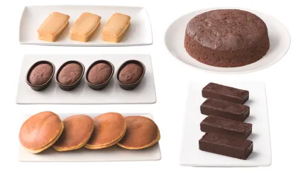 チーズケーキ・チョコレートケーキ・どら焼き
