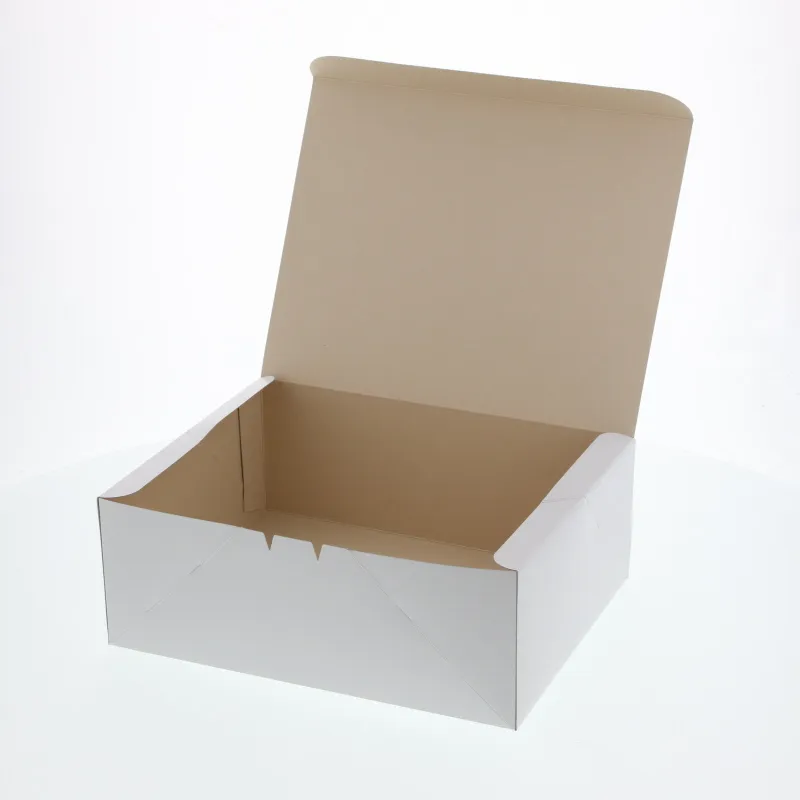 [203]　ケーキ箱 カットケーキ箱 食品箱　洋生　白　Ｄ