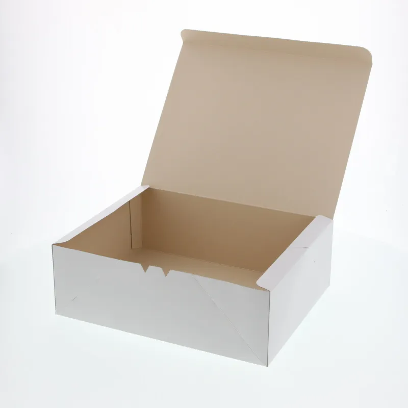 [203]　ケーキ箱 カットケーキ箱 食品箱　洋生　白　Ｅ