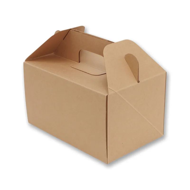 [203]　ケーキ箱 カットケーキ箱 ネオクラフト　キャリーＢＯＸ　Ｍ