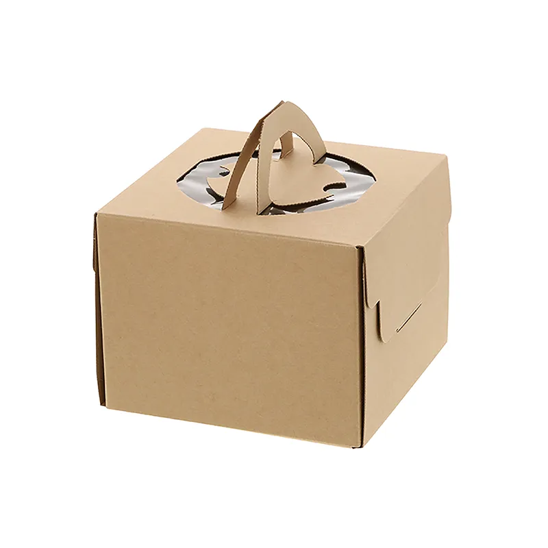 [203]　ケーキ箱 ホールケーキ箱 ネオクラフト　キャリーデコＢＯＸ　Ｓ