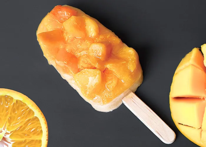 [220]　わらび餅アイス（マンゴーみかん）