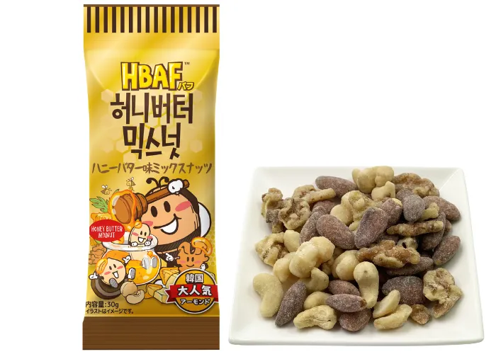 [167]　ハニーバター味ミックスナッツ 30g