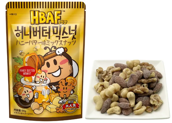 [167]　ハニーバター味ミックスナッツ 90g