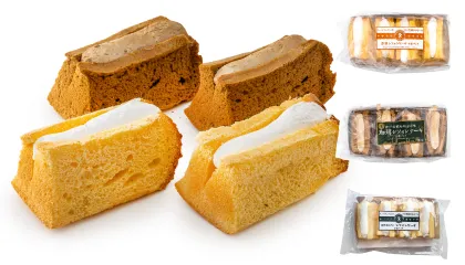 クリーム入りシフォンケーキ